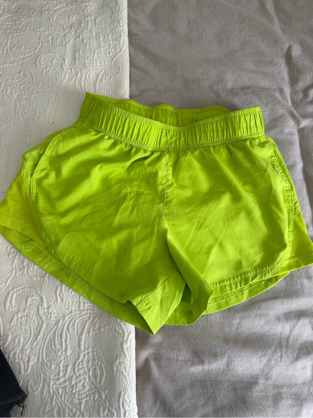 Athletic Works Neon Lime Women's Athletic Shorts